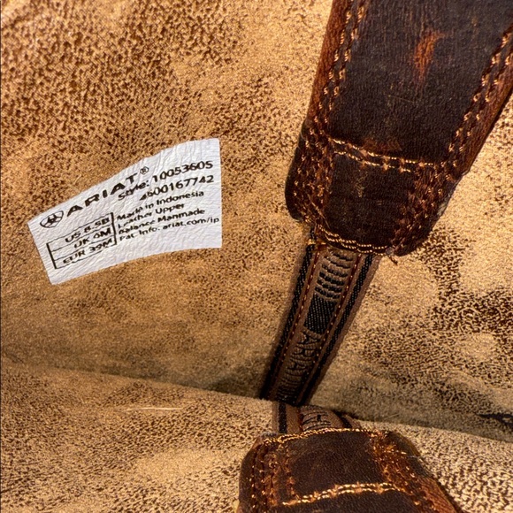 Ariat Women's Heeled Boots in Brown and Blue - Picture 10 of 16